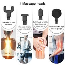 4-in-1 Rechargeable Massage Gun | Deep Tissue Relaxation